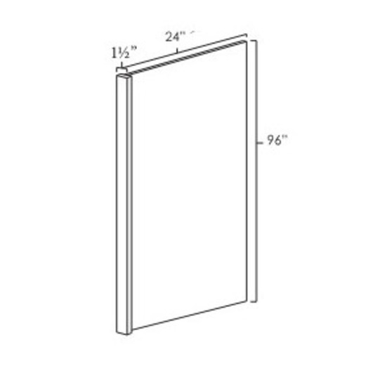 Everview Everview RTA Summit White Shaker - Refrigerator End Panel